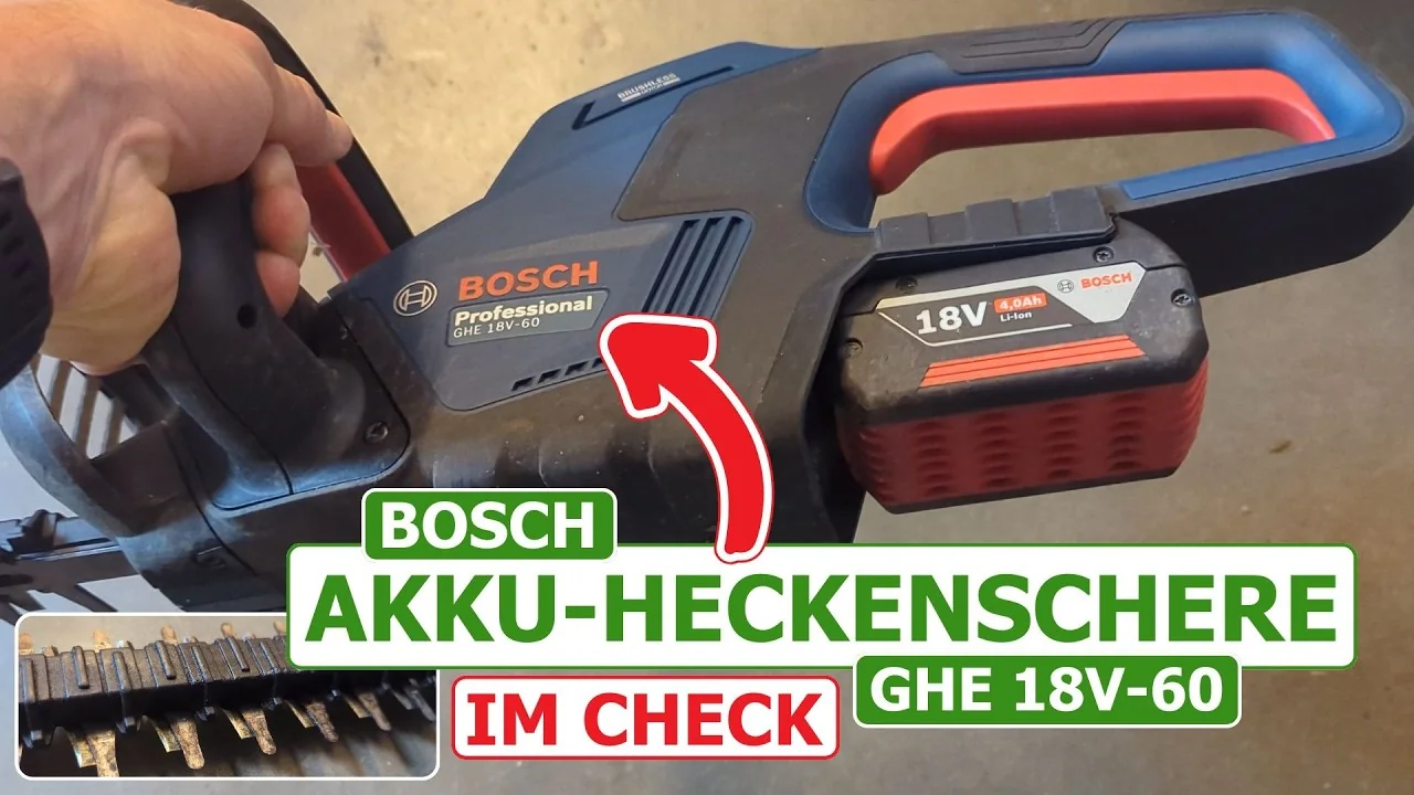 Video: Bosch PRO Akku-Heckenschere GHE 18V-60