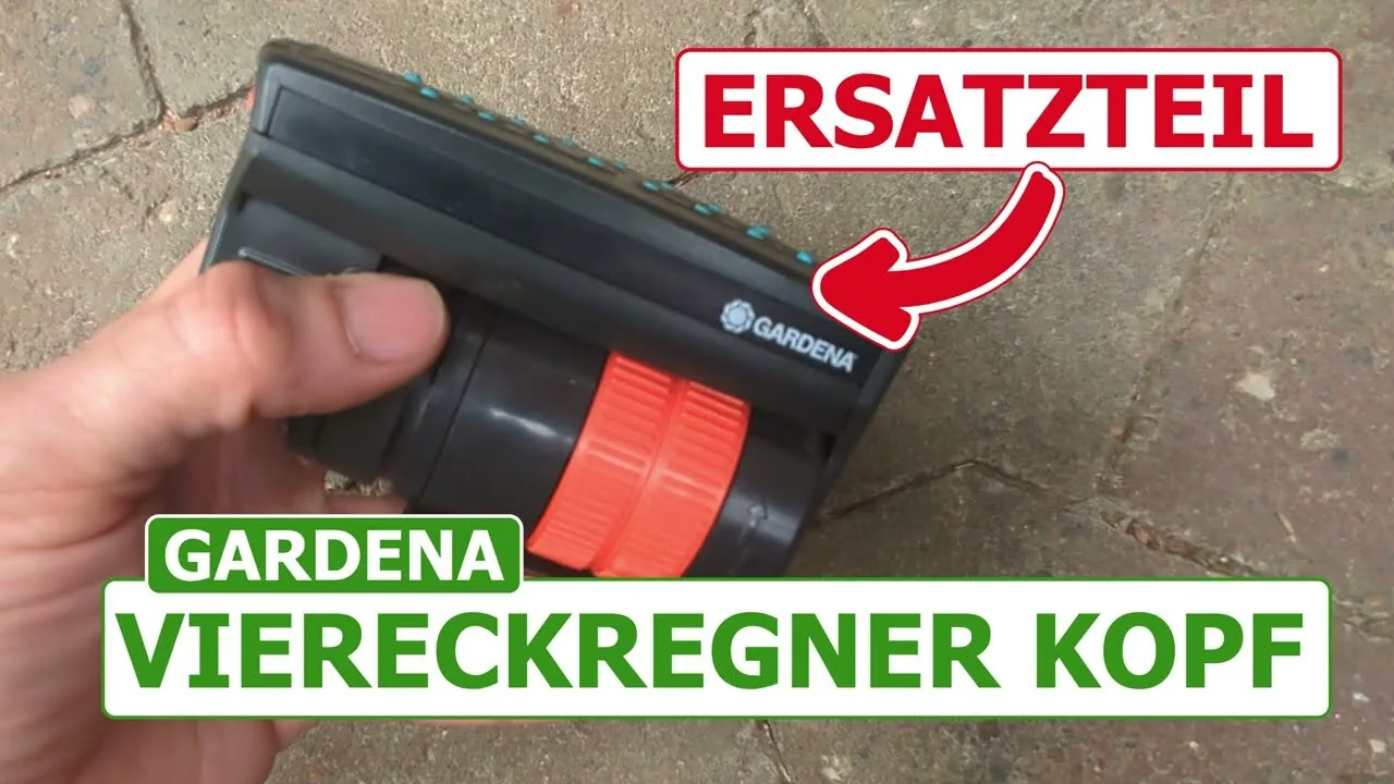 Video: Gardena Viereckregner Kopf für OS 90 und OS 140