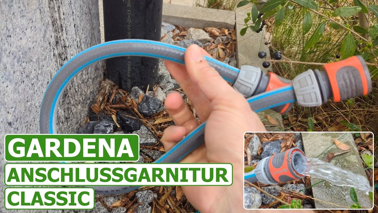 Video: Gardena Anschlussgarnitur Classic