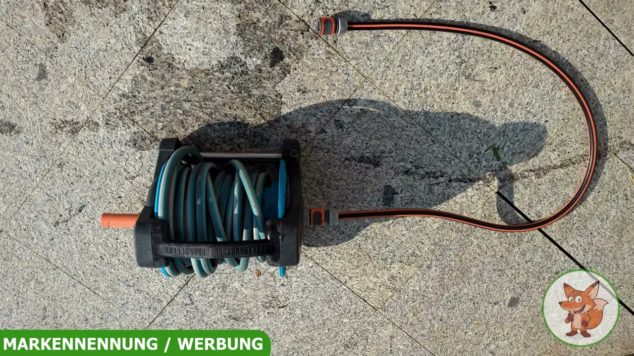 Ich finde die kompakte Schlauchtrommel mit 10 Metern Schlauchlänge ideal und absolut platzsparend für die Terrasse.