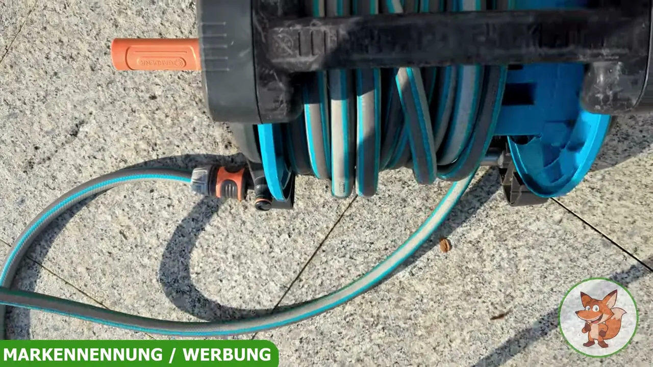 Mir gefällt der praktische Griff sehr, da sich die Schlauchtrommel damit ganz bequem und leicht transportieren lässt.